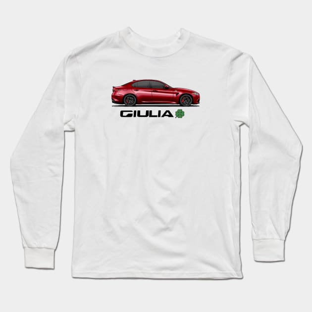Alfa Romeo Giulia QV Long Sleeve T-Shirt by Woreth